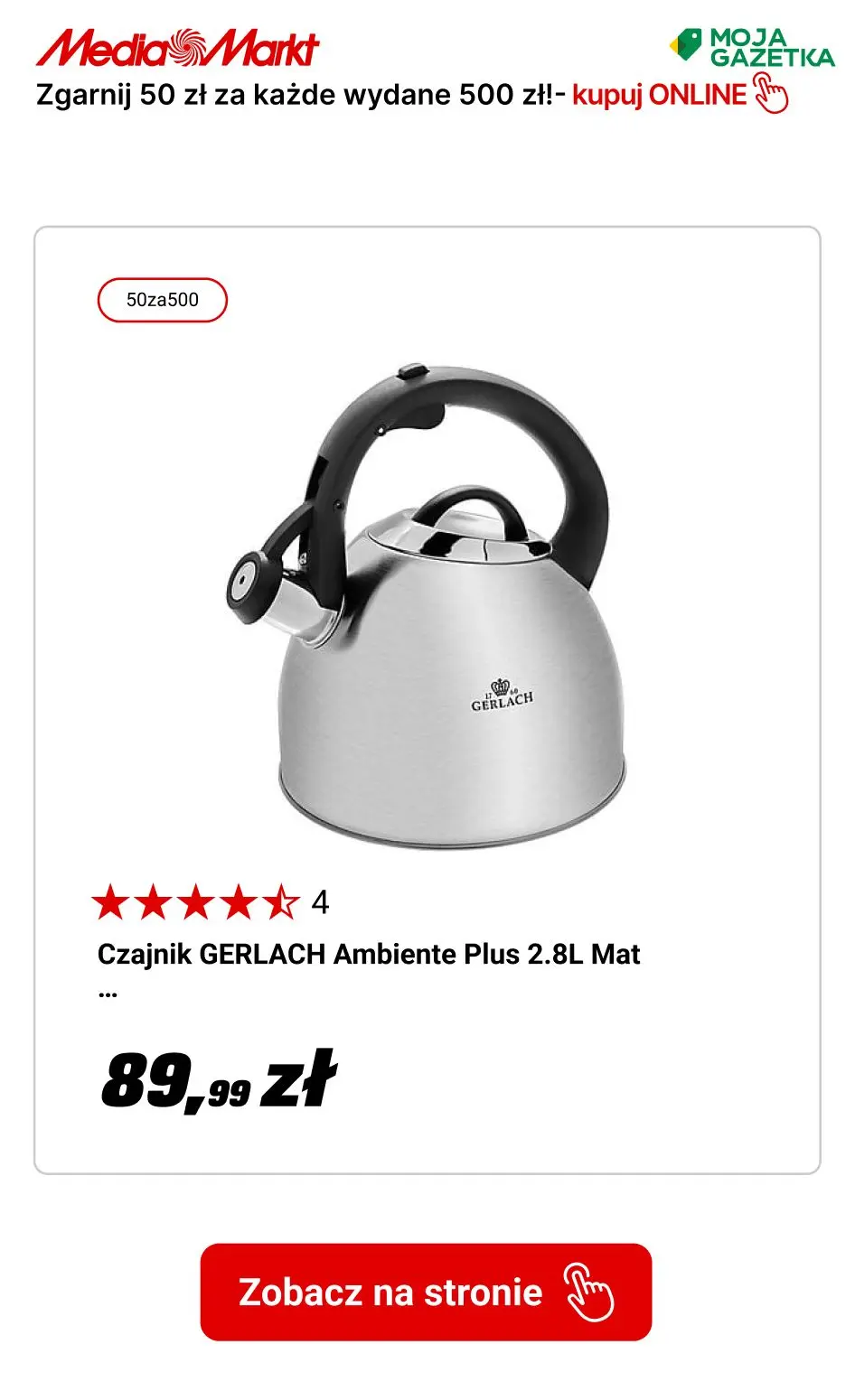 gazetka promocyjna Media Markt Zgarnij 50 zł zniżki za każde wydane 500 zł, przy zakupie min. 2 różnych produktów! - Strona 11