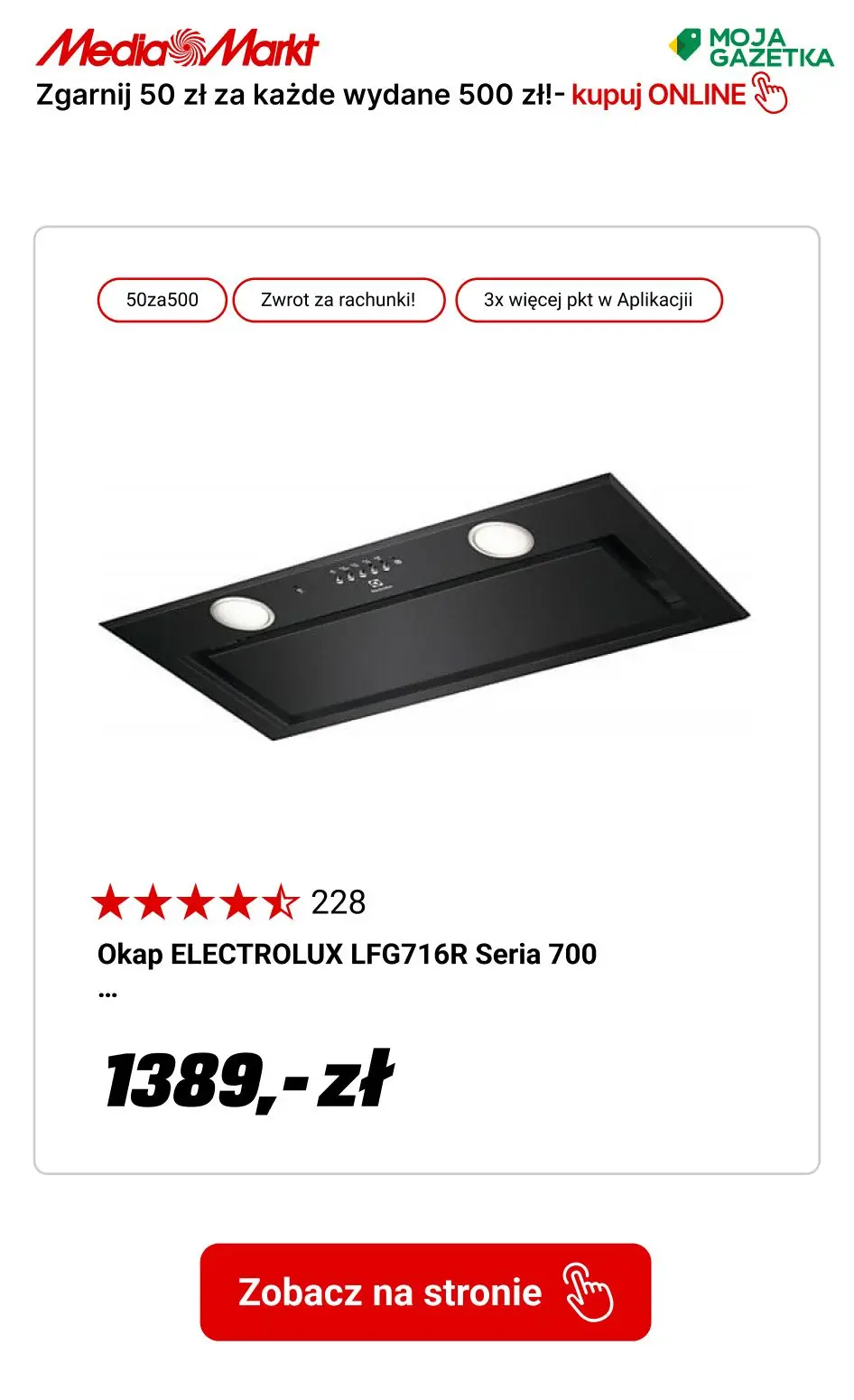 gazetka promocyjna Media Markt Zgarnij 50 zł zniżki za każde wydane 500 zł, przy zakupie min. 2 różnych produktów! - Strona 12