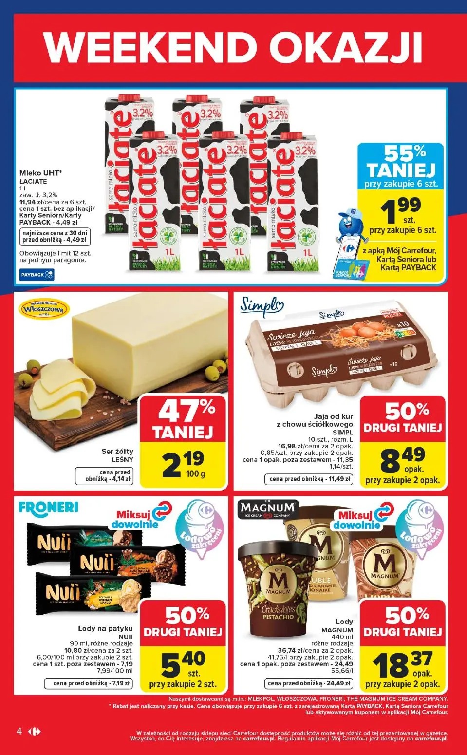 gazetka promocyjna Carrefour Weekend okazji! Już od środy! - Strona 4