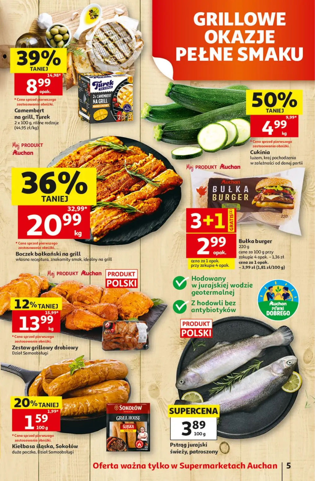 gazetka promocyjna Auchan Supermarket Oszczędni potrafią wyczekać okazję - Strona 5
