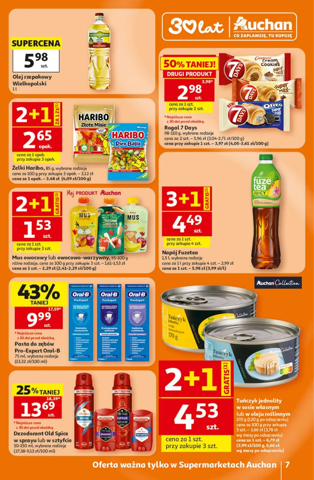 gazetka promocyjna Auchan Supermarket Oszczędni potrafią wyczekać okazję - Strona 7