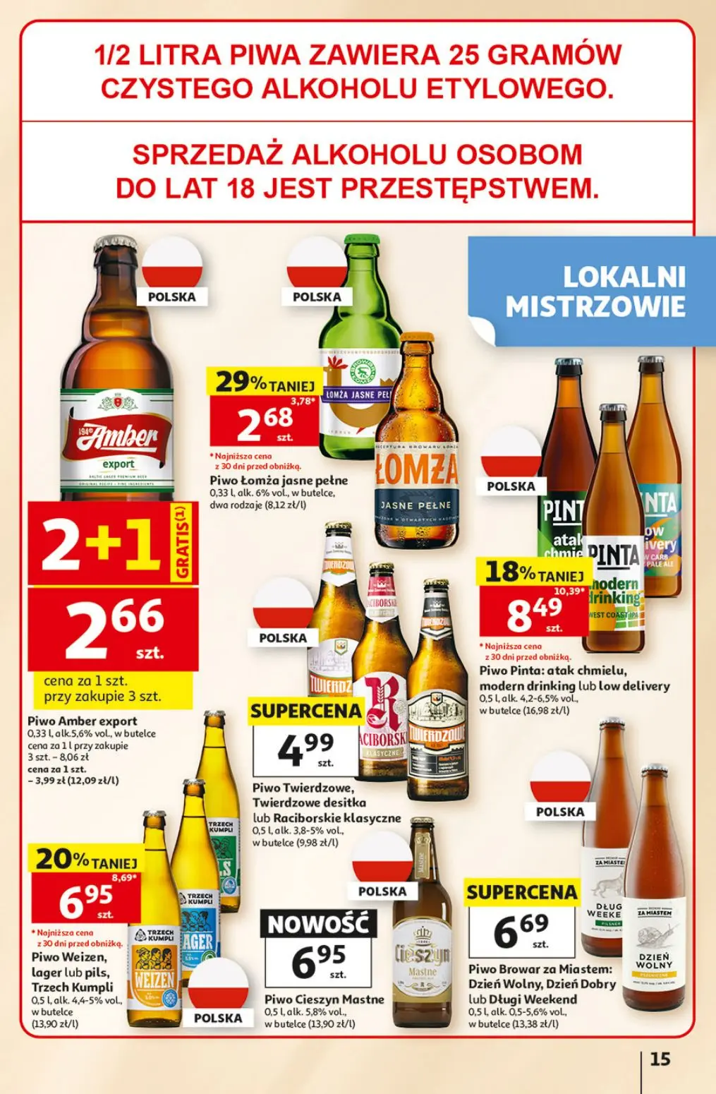 gazetka promocyjna Auchan Oszczędni potrafią wyczekać okazję - Strona 15