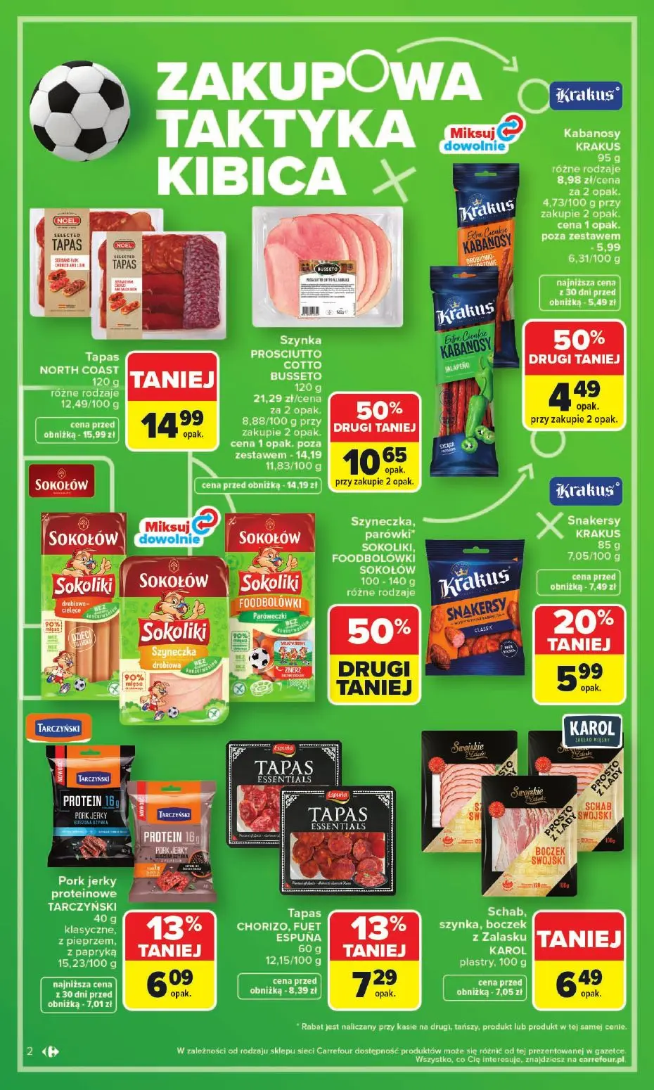 gazetka promocyjna Carrefour Zakupowa taktyka kibica - Strona 2
