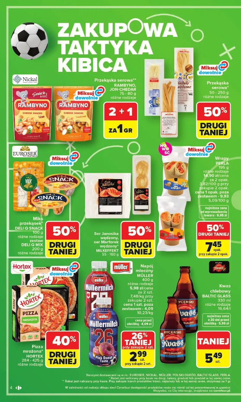 gazetka promocyjna Carrefour Zakupowa taktyka kibica - Strona 4
