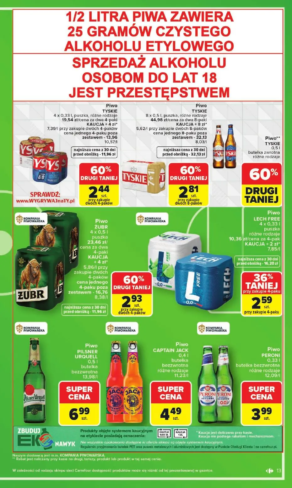 gazetka promocyjna Carrefour Zakupowa taktyka kibica - Strona 13