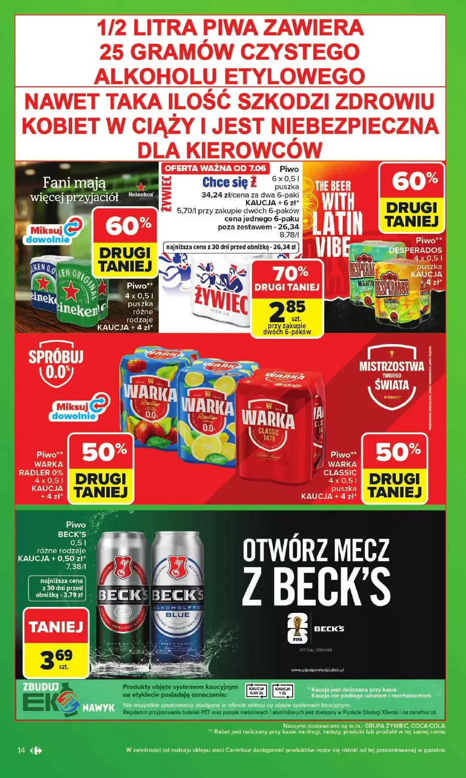 gazetka promocyjna Carrefour Zakupowa taktyka kibica - Strona 14