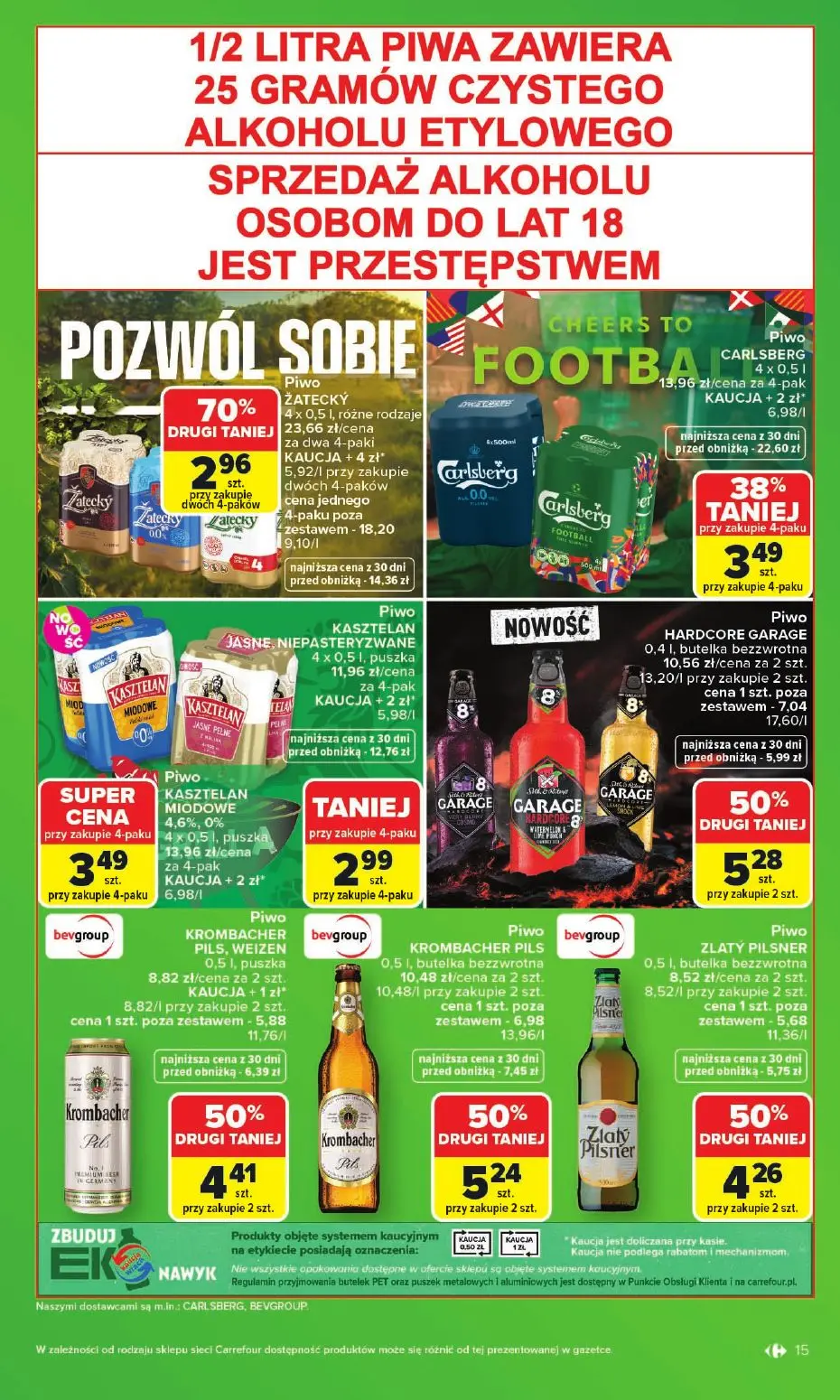gazetka promocyjna Carrefour Zakupowa taktyka kibica - Strona 15
