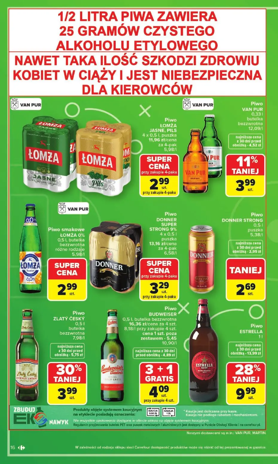 gazetka promocyjna Carrefour Zakupowa taktyka kibica - Strona 16