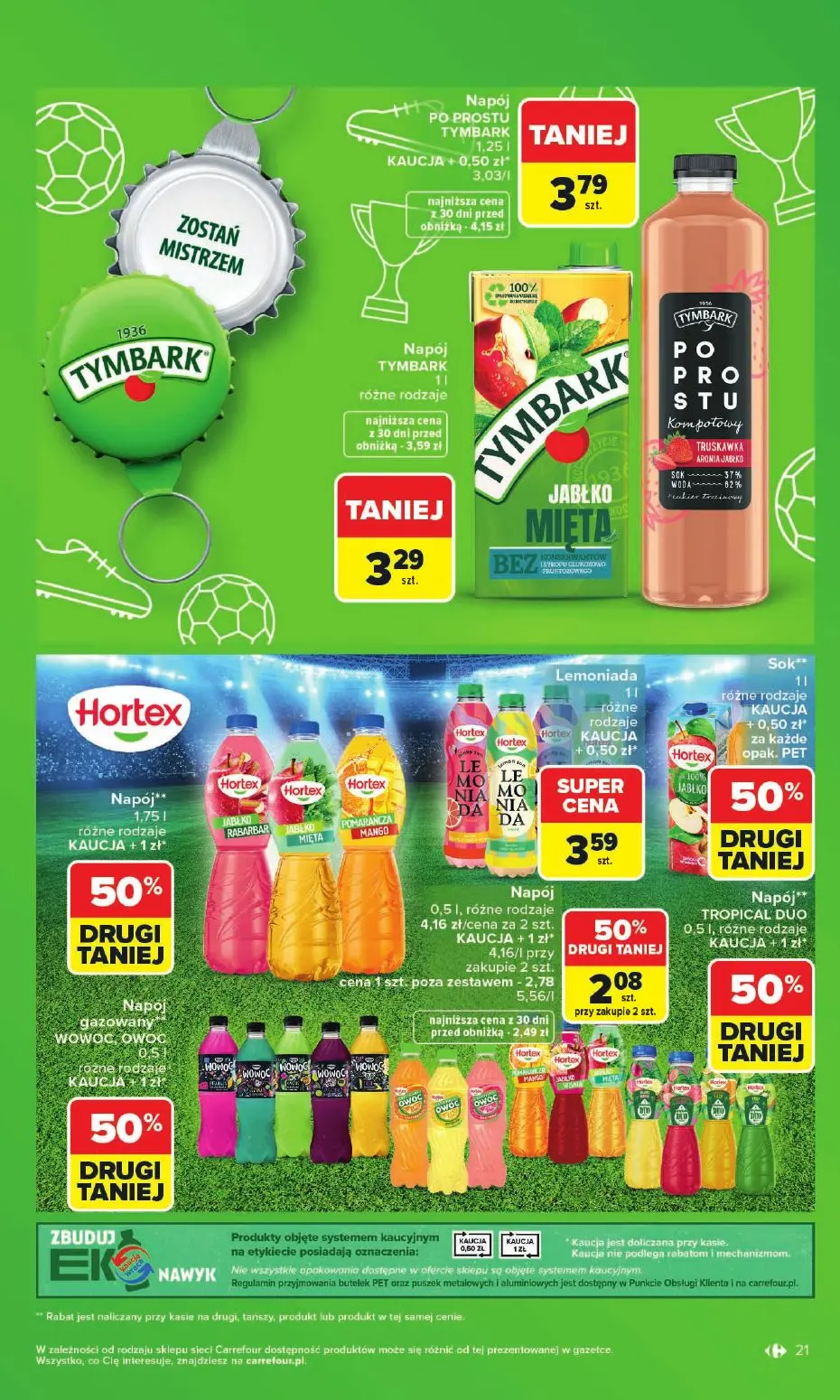 gazetka promocyjna Carrefour Zakupowa taktyka kibica - Strona 21