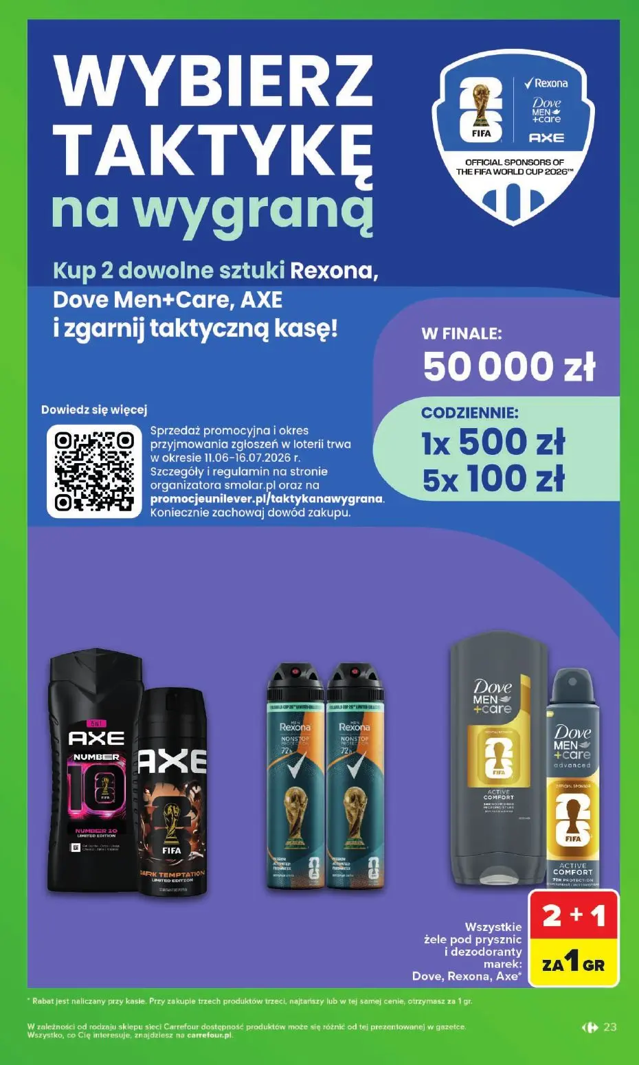 gazetka promocyjna Carrefour Zakupowa taktyka kibica - Strona 23
