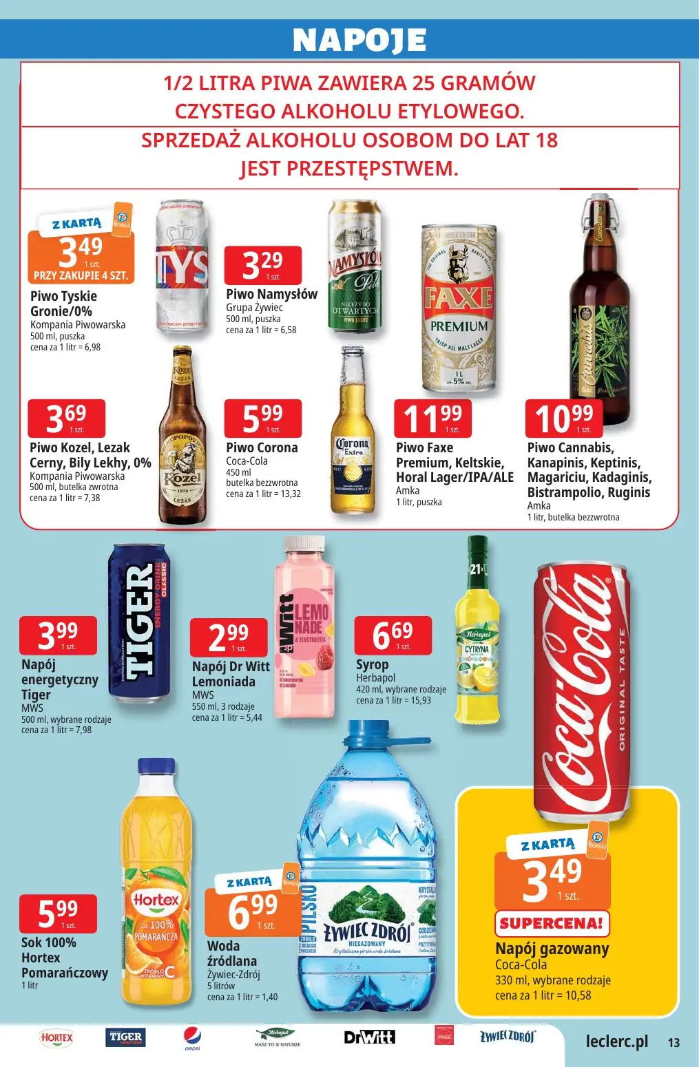 gazetka promocyjna E.Leclerc Wybór w dobrej cenie - Strona 13