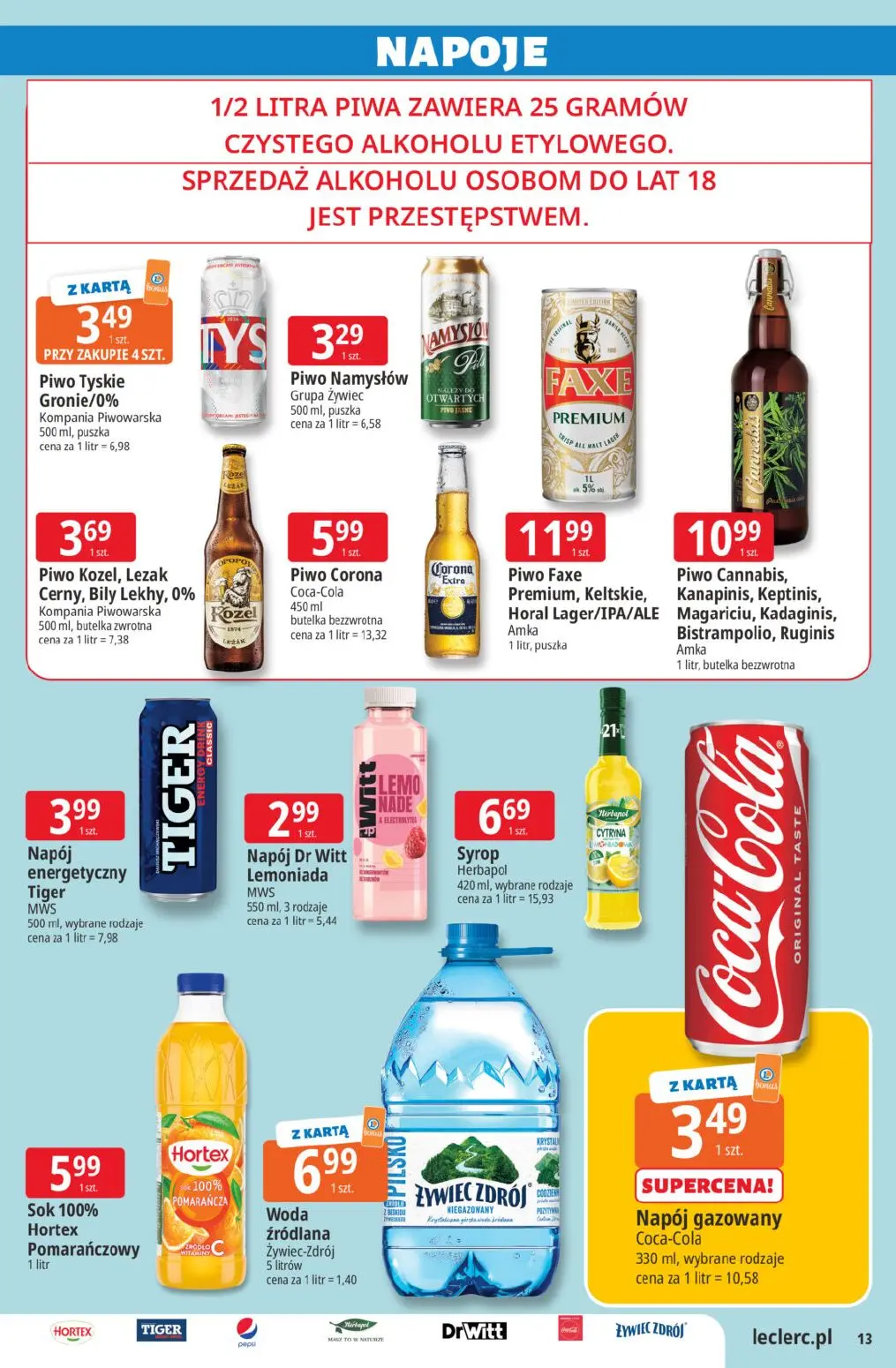 gazetka promocyjna E.Leclerc Wybór w dobrej cenie - Strona 13