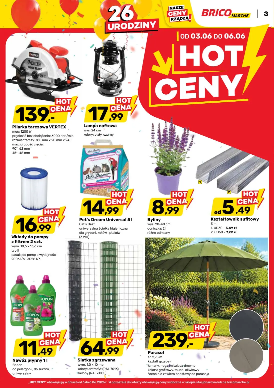 gazetka promocyjna BRICOMARCHE 26 urodziny - Strona 3