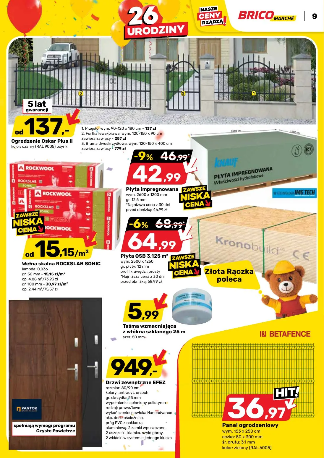 gazetka promocyjna BRICOMARCHE 26 urodziny - Strona 9