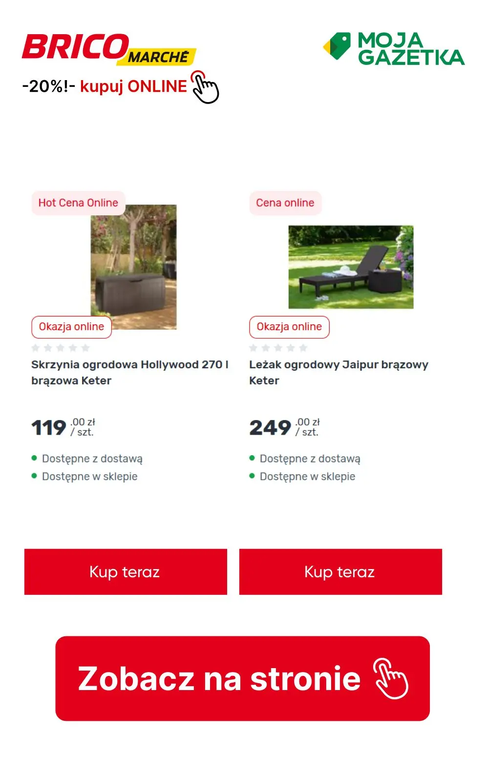 gazetka promocyjna BRICOMARCHE Rabat 20% na meble ogrodowe i grille oraz sprzęt zmechanizowany - Strona 3
