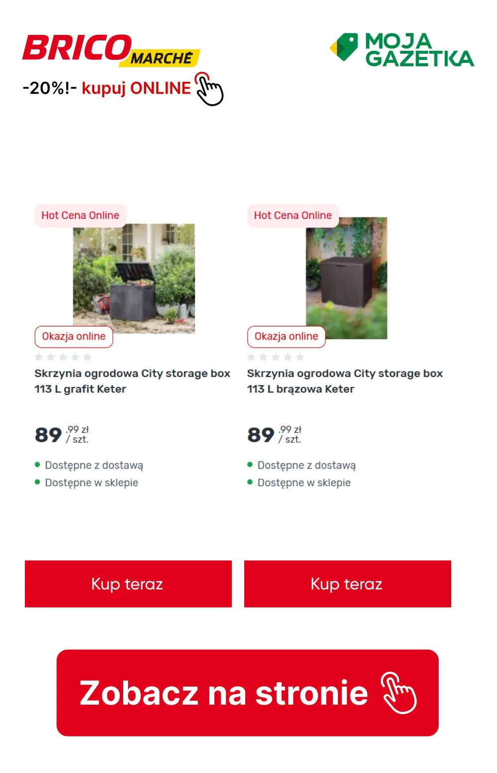 gazetka promocyjna BRICOMARCHE Rabat 20% na meble ogrodowe i grille oraz sprzęt zmechanizowany - Strona 4