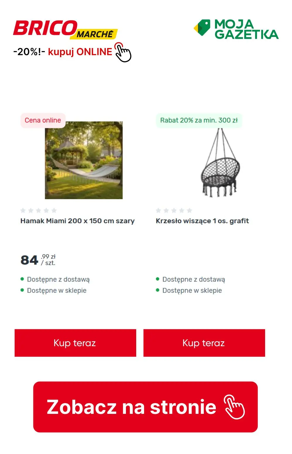 gazetka promocyjna BRICOMARCHE Rabat 20% na meble ogrodowe i grille oraz sprzęt zmechanizowany - Strona 8