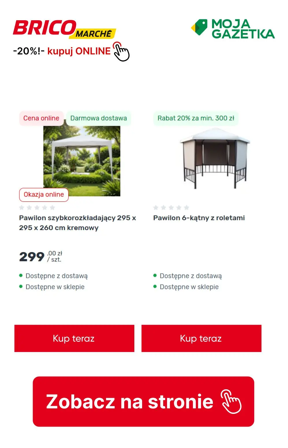 gazetka promocyjna BRICOMARCHE Rabat 20% na meble ogrodowe i grille oraz sprzęt zmechanizowany - Strona 10