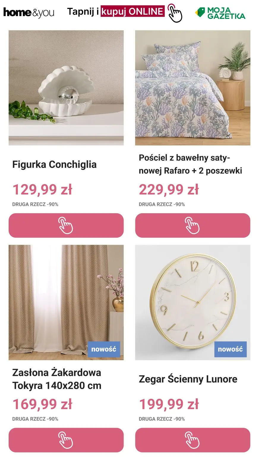 gazetka promocyjna home&you Druga rzecz -90% | Tylko Online - Strona 3