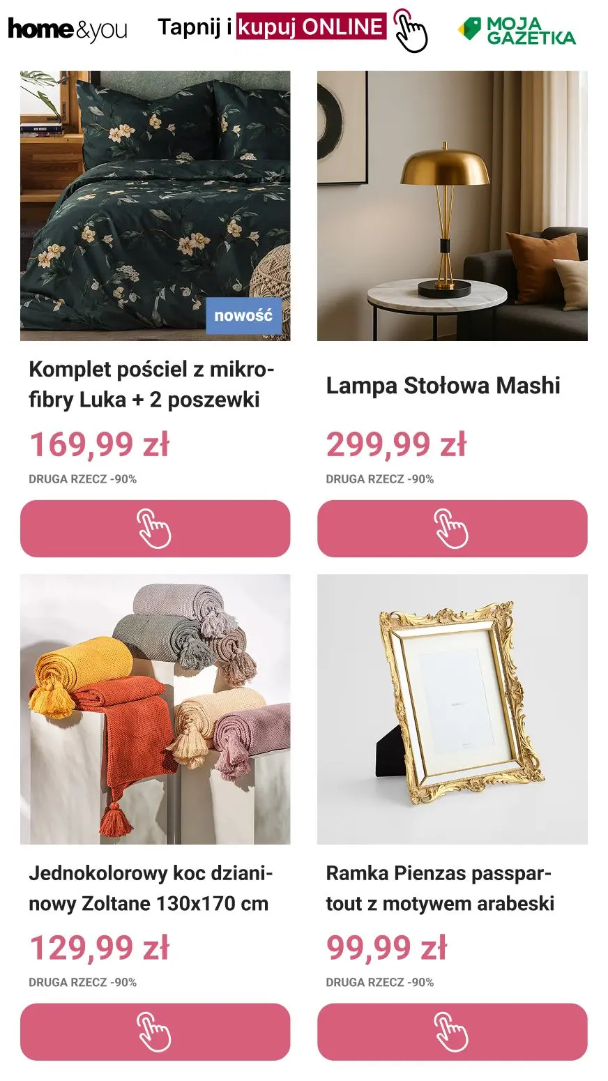 gazetka promocyjna home&you Druga rzecz -90% | Tylko Online - Strona 5