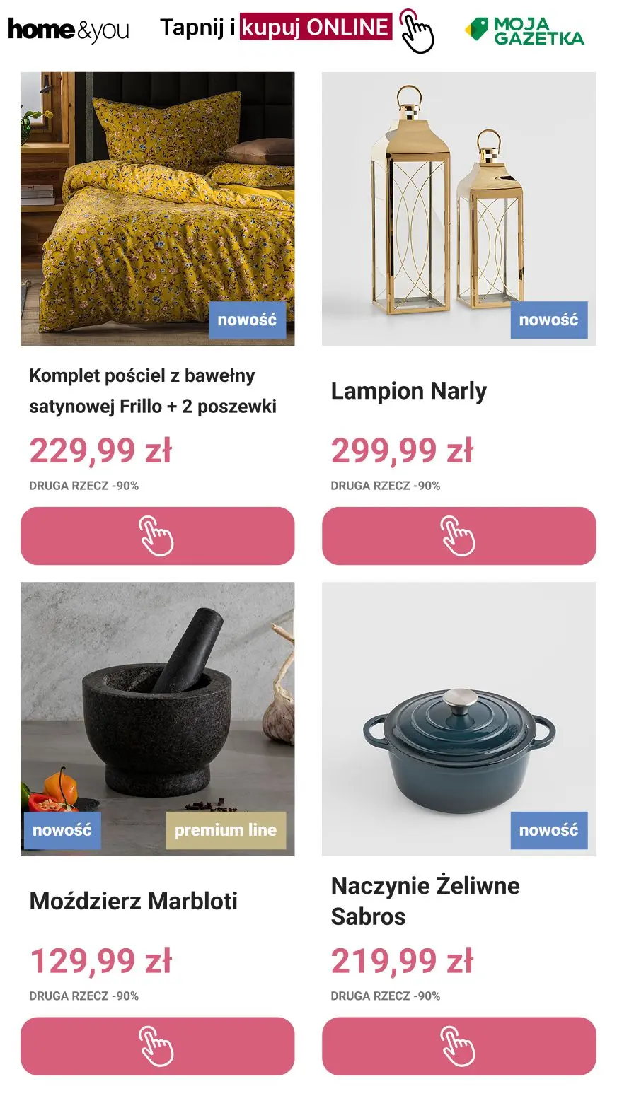 gazetka promocyjna home&you Druga rzecz -90% | Tylko Online - Strona 6