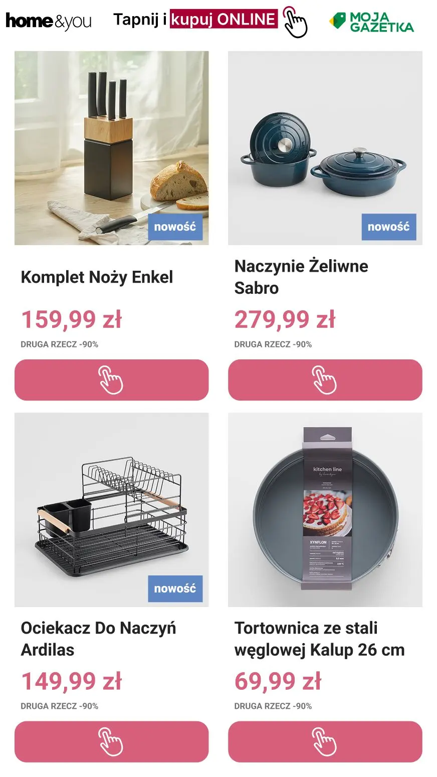 gazetka promocyjna home&you Druga rzecz -90% | Tylko Online - Strona 7