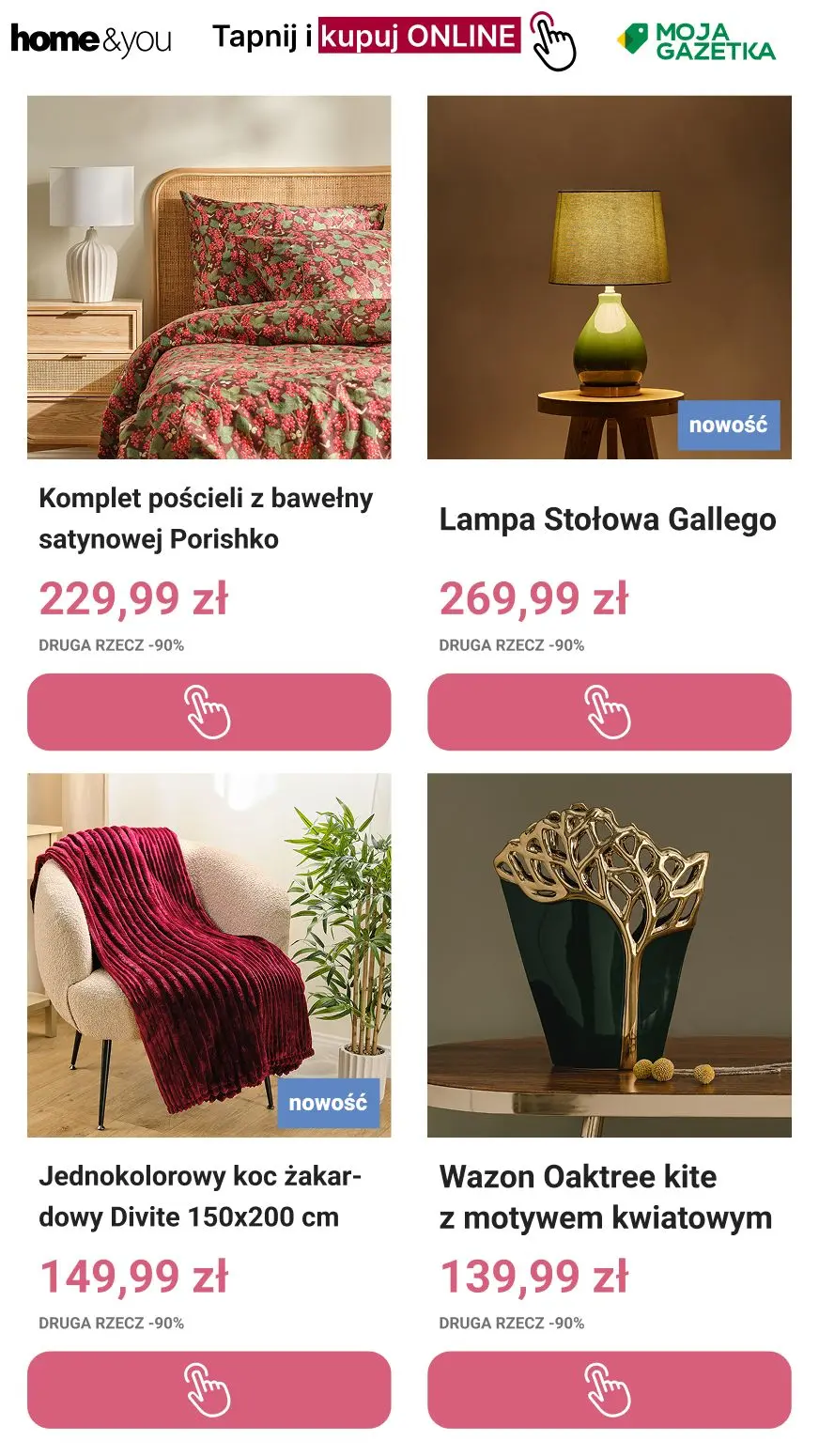 gazetka promocyjna home&you Druga rzecz -90% | Tylko Online - Strona 8