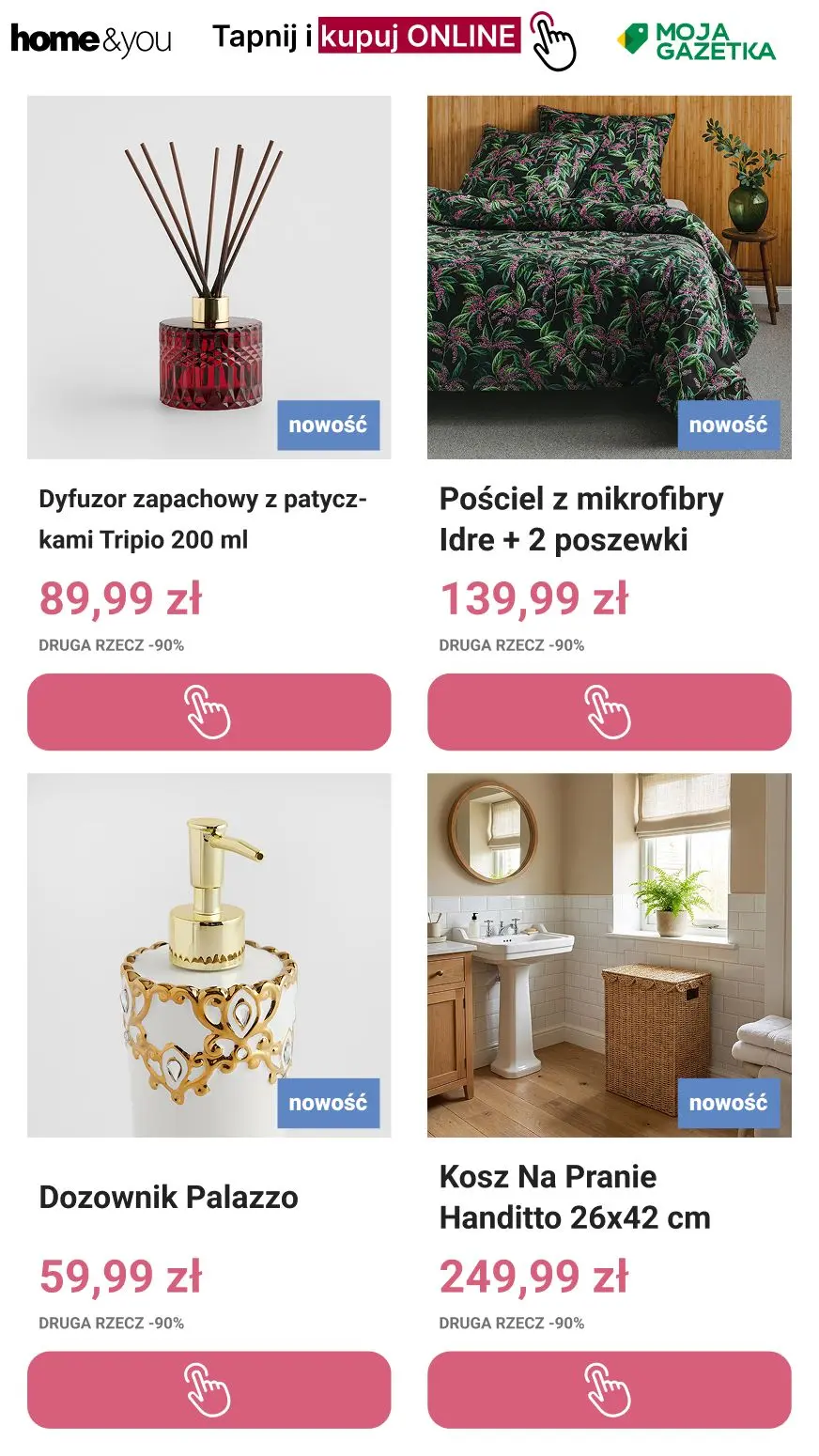 gazetka promocyjna home&you Druga rzecz -90% | Tylko Online - Strona 9