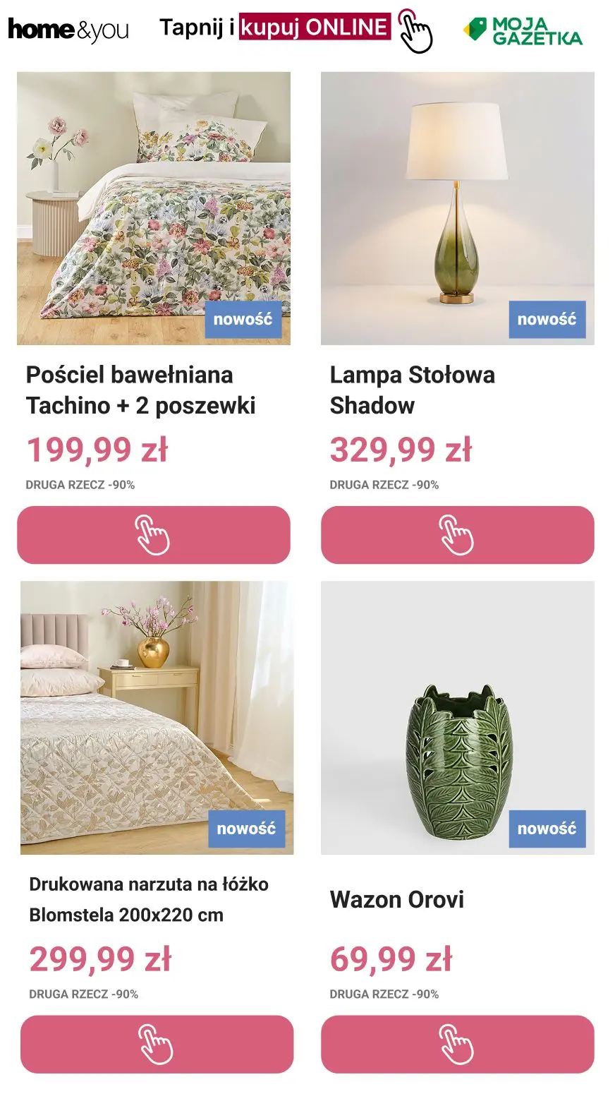 gazetka promocyjna home&you Druga rzecz -90% | Tylko Online - Strona 11