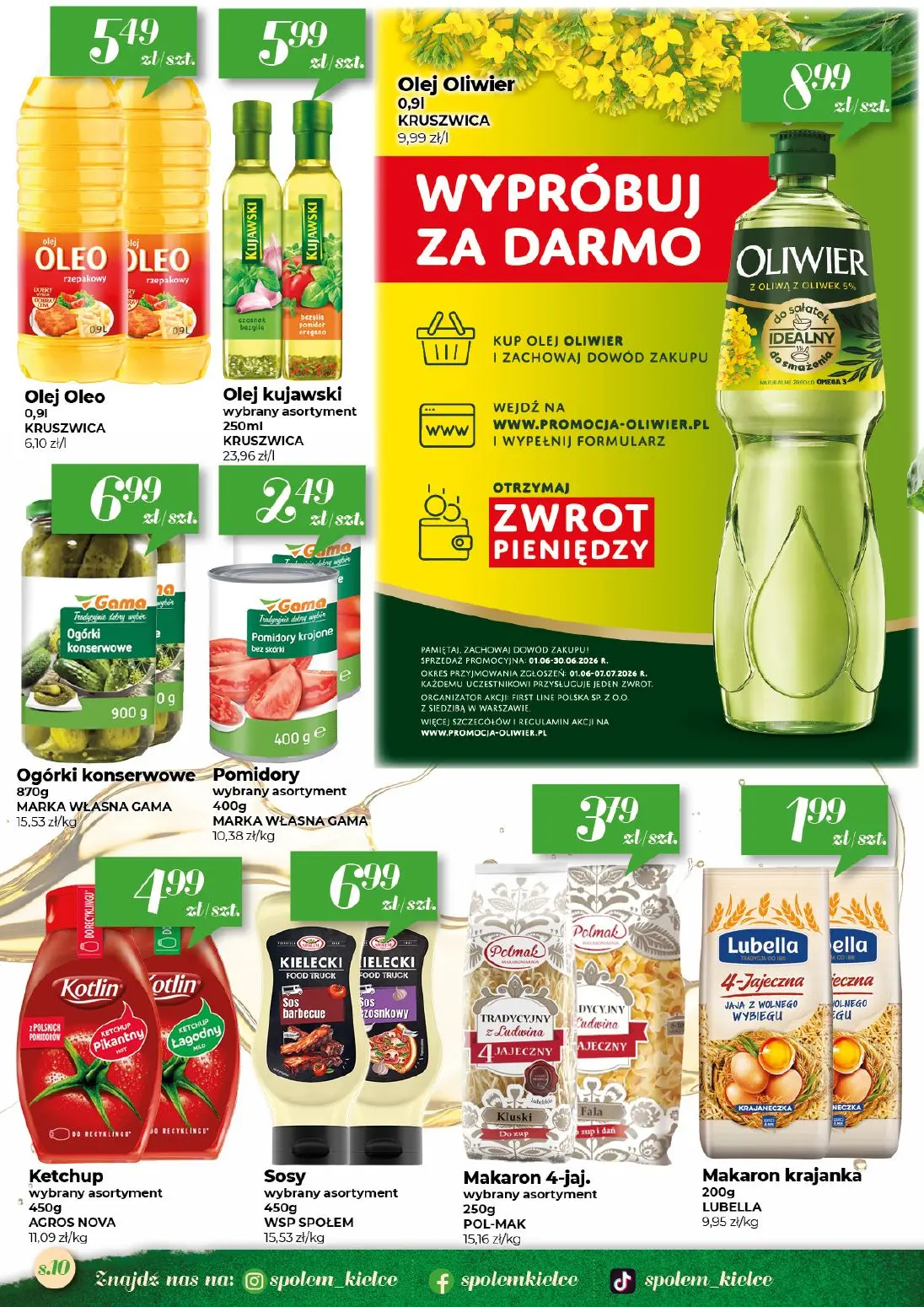 gazetka promocyjna Społem Kielce  - Strona 10