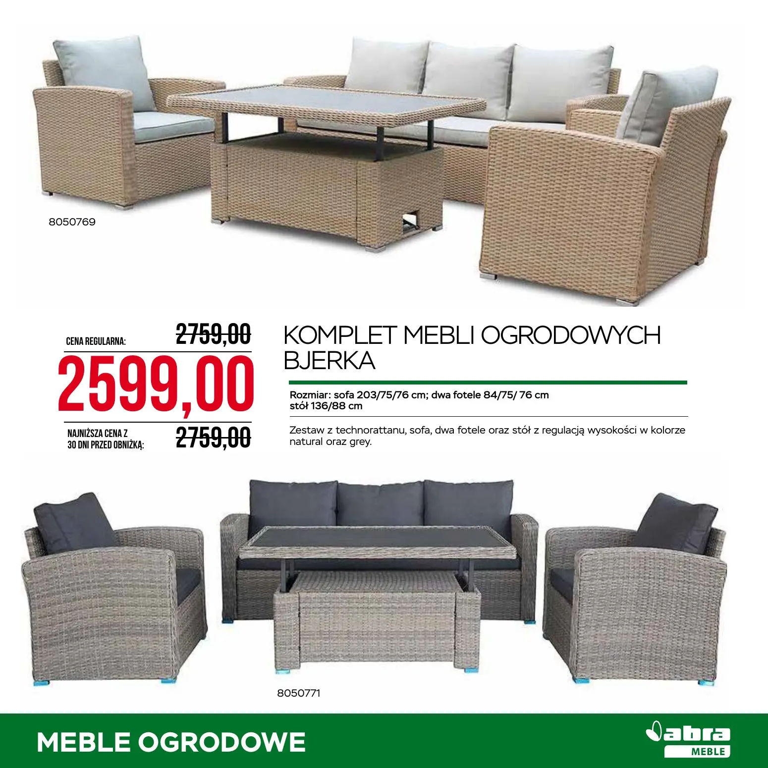 gazetka promocyjna abra meble Meble ogrodowe - Strona 17