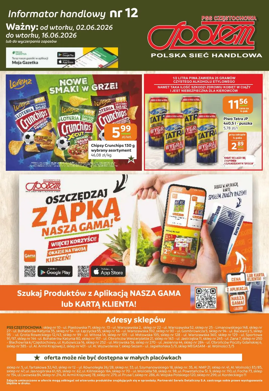 gazetka promocyjna Społem Częstochowa  - Strona 12