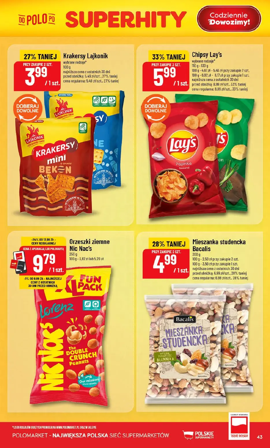 gazetka promocyjna POLOmarket Zakupy w Polomarkecie to strzał w dziesiątkę! - Strona 43