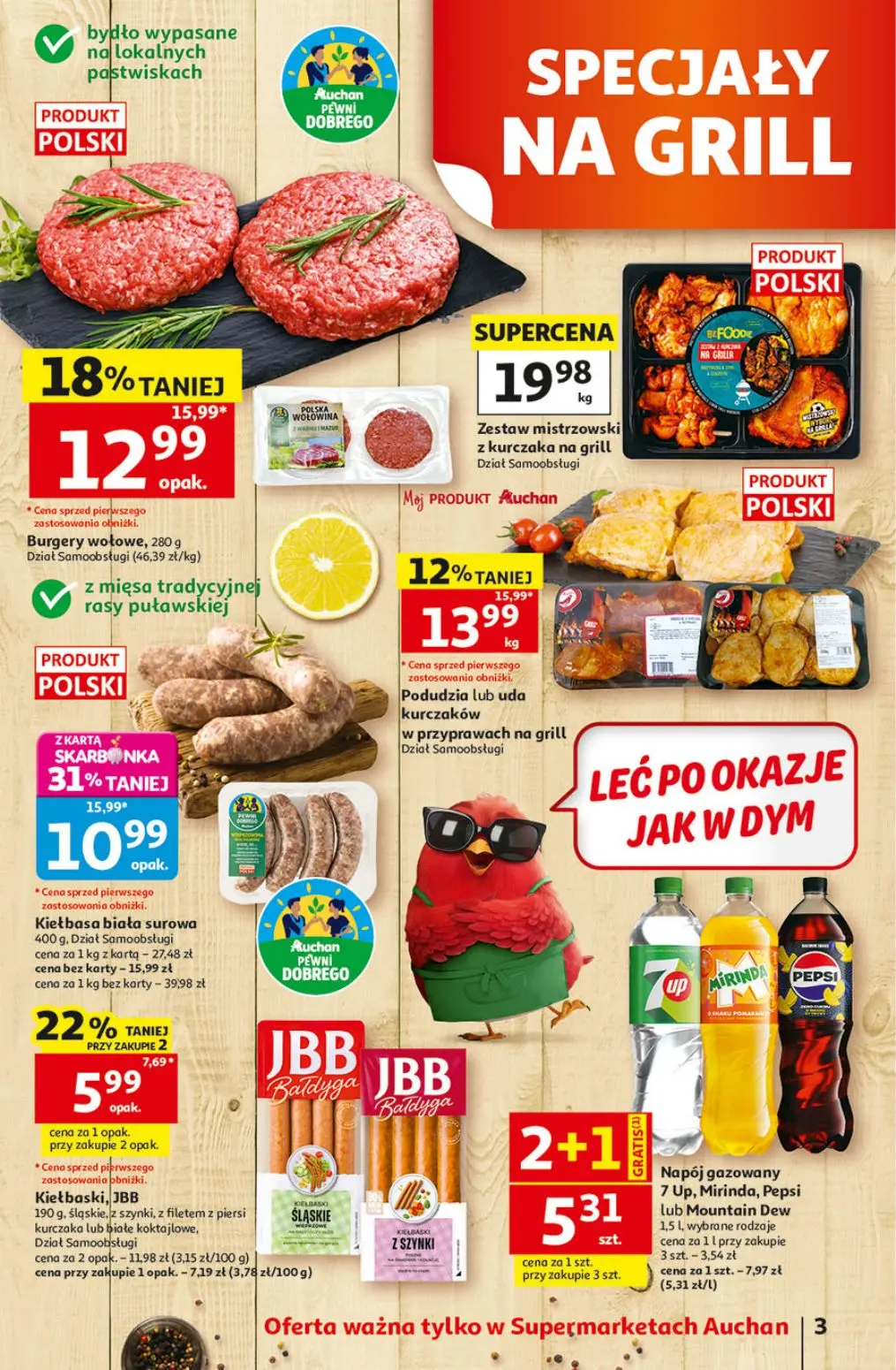 gazetka promocyjna Auchan Supermarket Oszczędni zawsze wypatrzą okazje - Strona 3