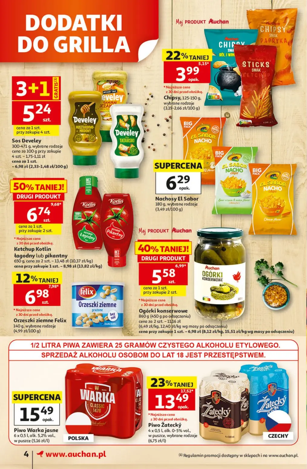 gazetka promocyjna Auchan Supermarket Oszczędni zawsze wypatrzą okazje - Strona 4