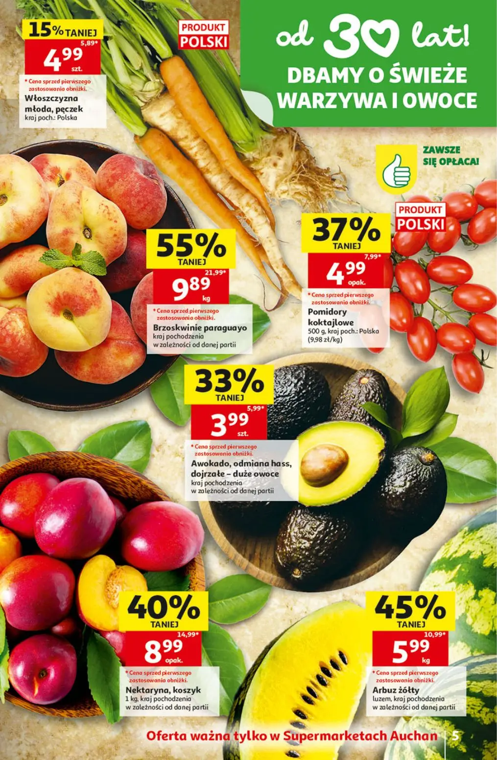 gazetka promocyjna Auchan Supermarket Oszczędni zawsze wypatrzą okazje - Strona 5