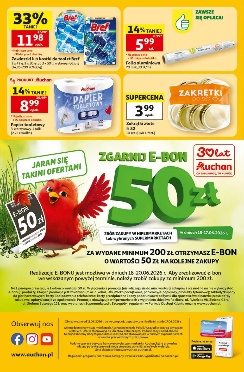 gazetka promocyjna Auchan Supermarket Oszczędni zawsze wypatrzą okazje - Strona 8