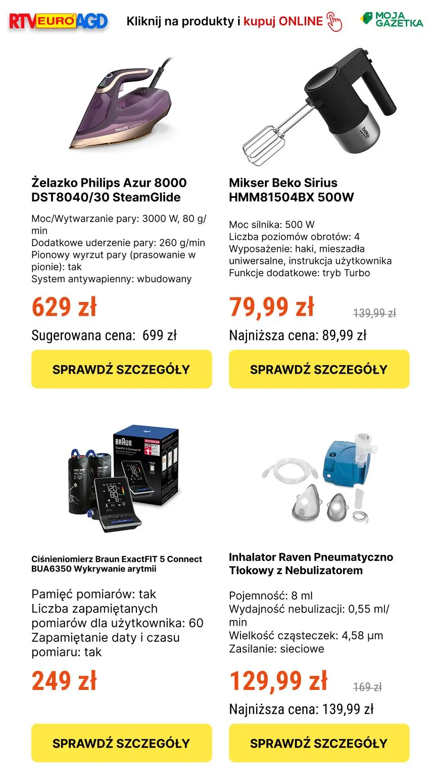 gazetka promocyjna RTV EURO AGD Drugi produkt 33% taniej - Strona 4