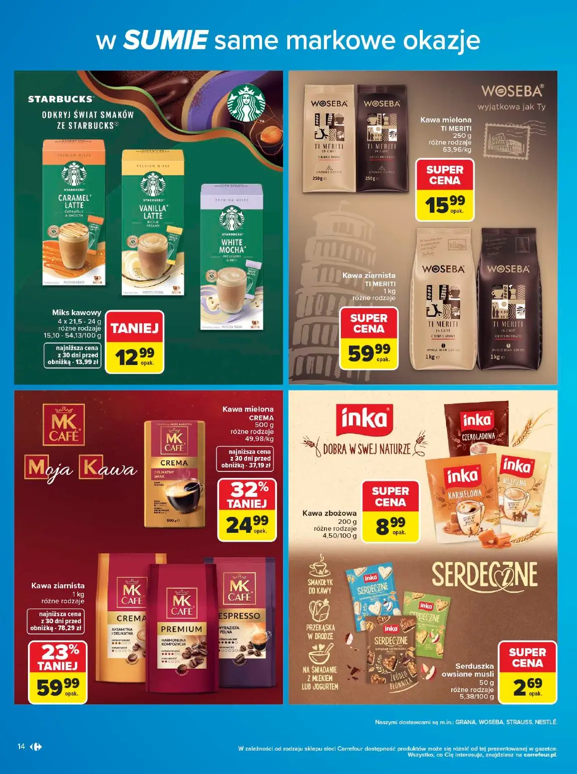 gazetka promocyjna Carrefour W sumie same markowe okazje - Strona 14