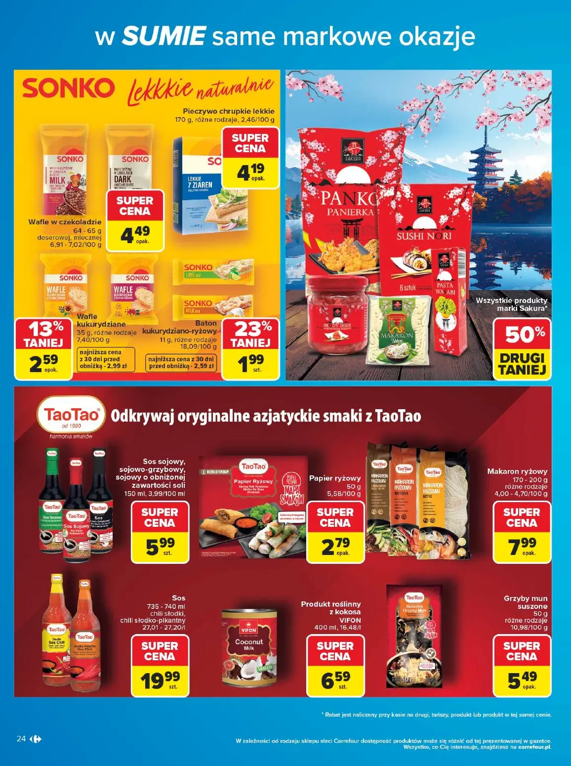 gazetka promocyjna Carrefour W sumie same markowe okazje - Strona 24