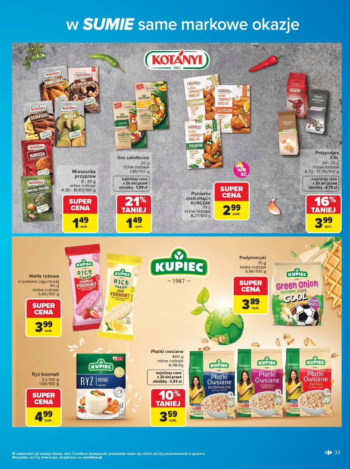 gazetka promocyjna Carrefour W sumie same markowe okazje - Strona 33