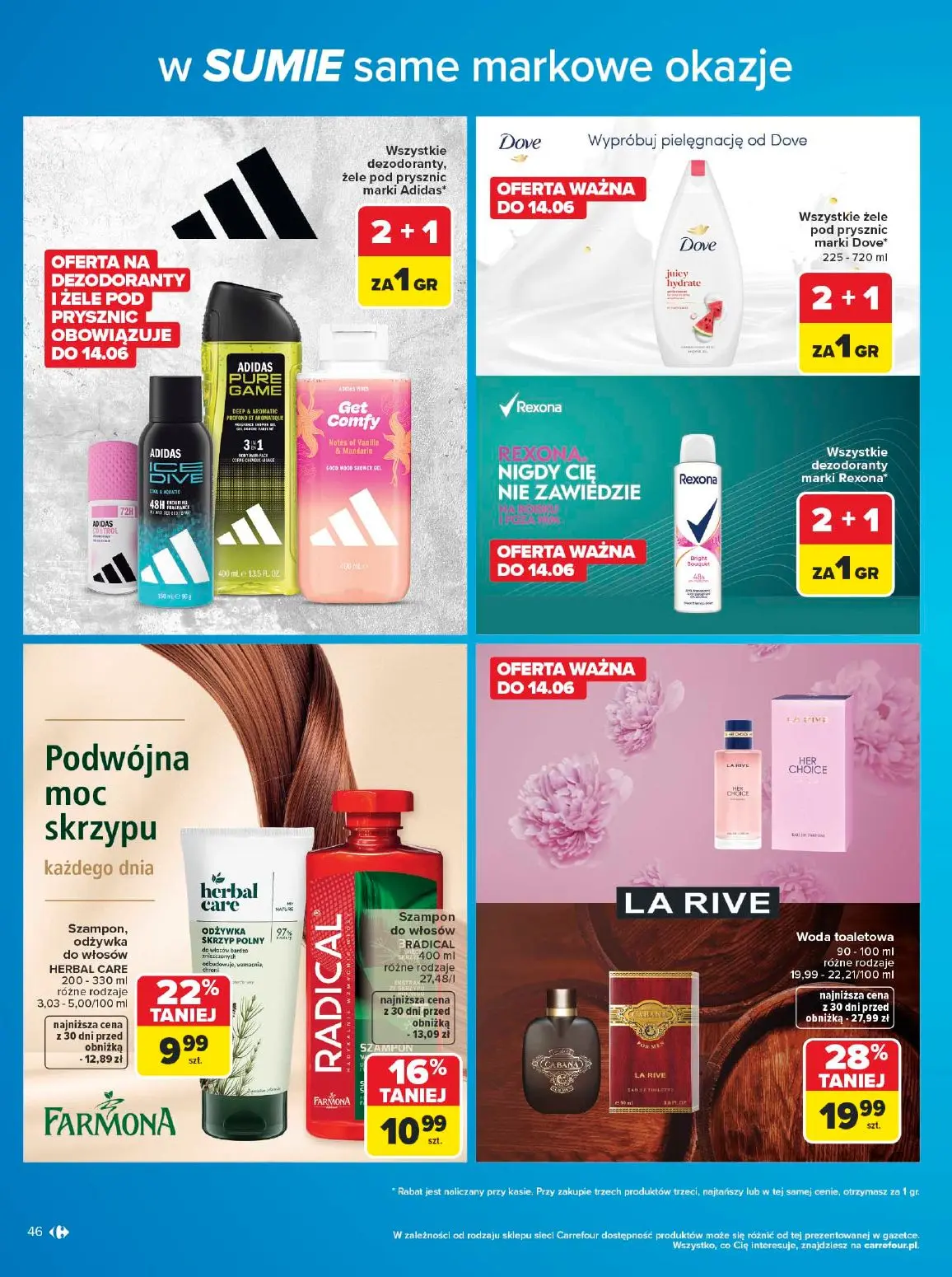 gazetka promocyjna Carrefour W sumie same markowe okazje - Strona 46