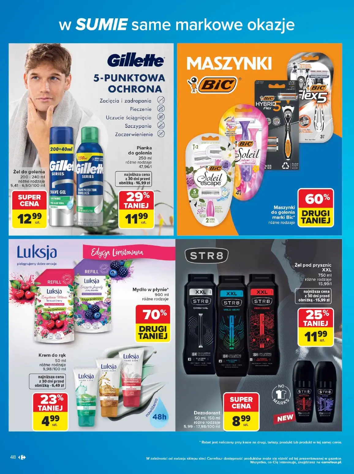 gazetka promocyjna Carrefour W sumie same markowe okazje - Strona 48