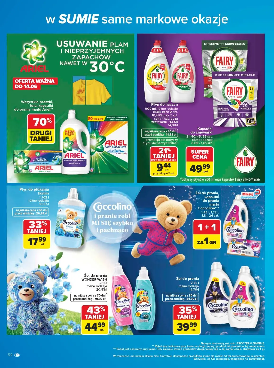 gazetka promocyjna Carrefour W sumie same markowe okazje - Strona 52