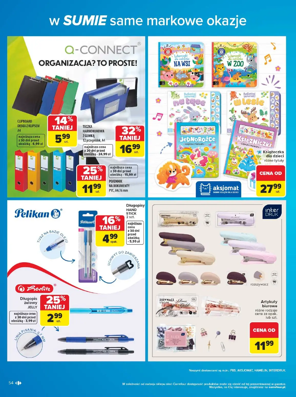 gazetka promocyjna Carrefour W sumie same markowe okazje - Strona 54