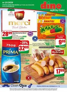 Gazetka promocyjna dino, ważna od 2026-06-17 do 2026-06-23.