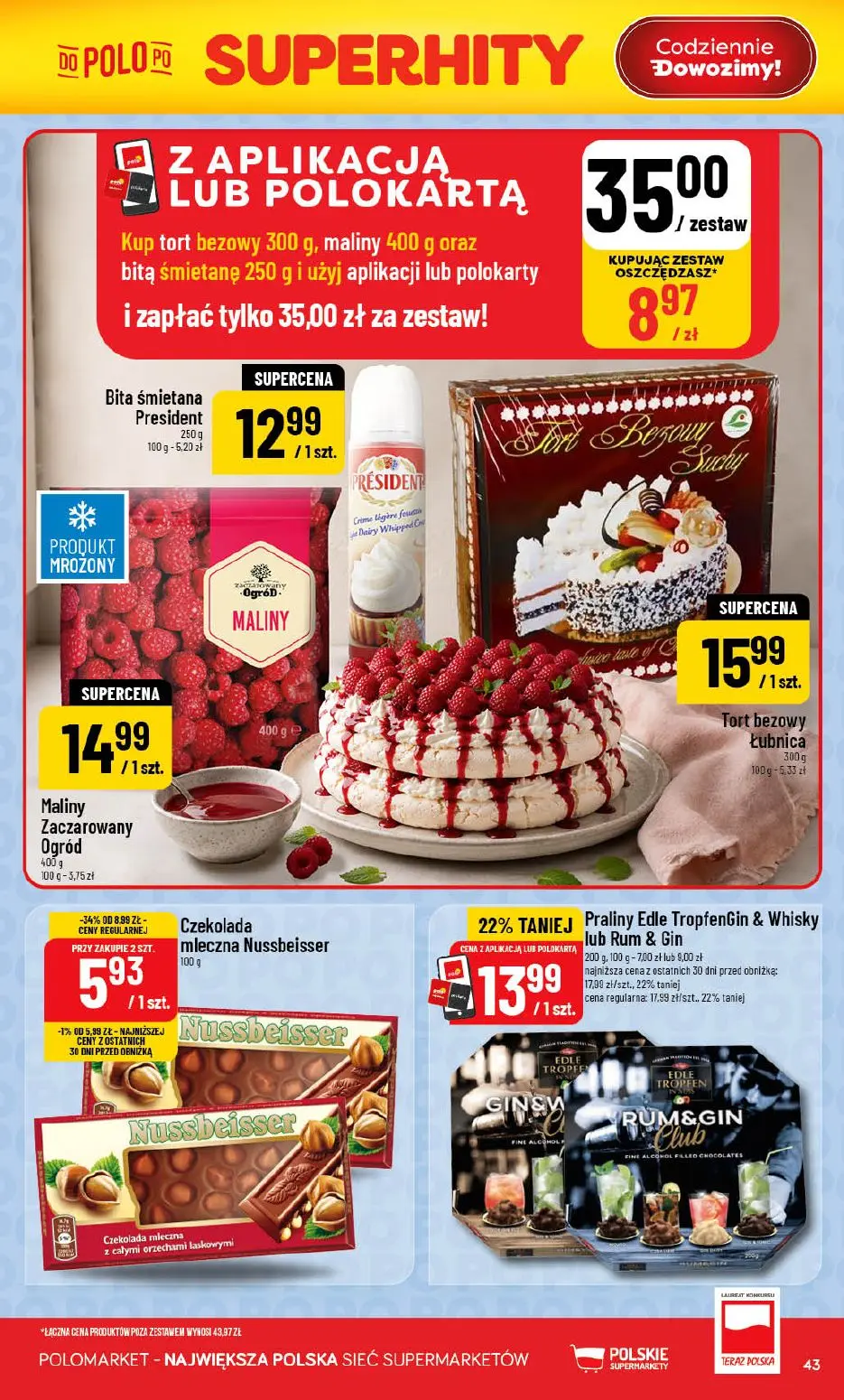 gazetka promocyjna POLOmarket Kujawsko-pomorskie, Zachodniopomorskie, Pomorskie - Strona 43