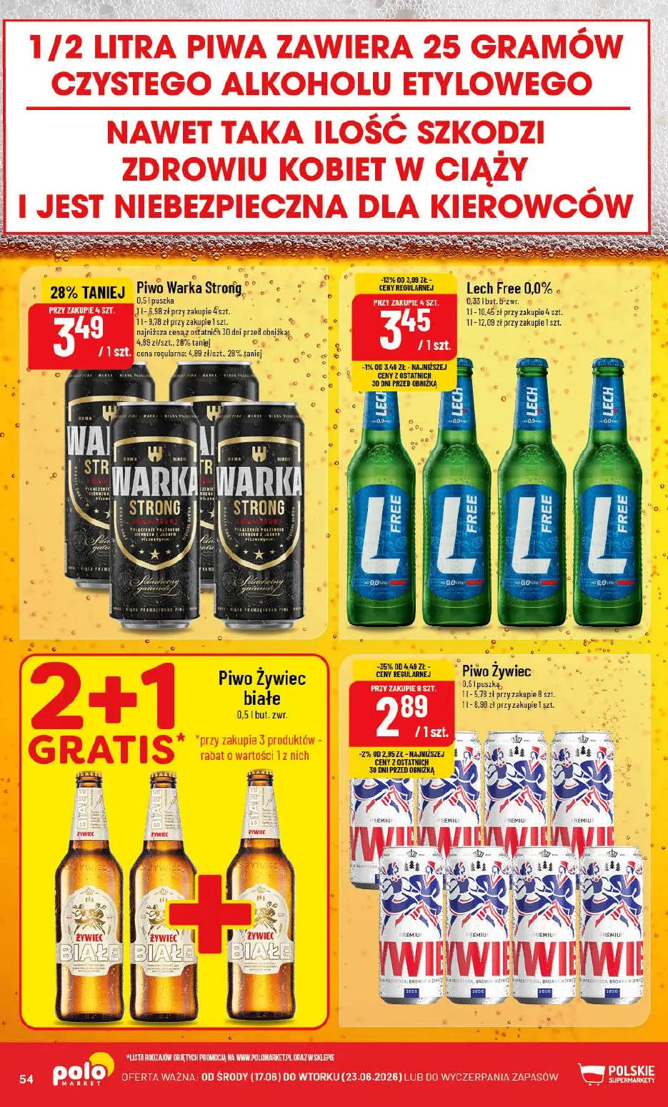 gazetka promocyjna POLOmarket Kujawsko-pomorskie, Pomorskie - Strona 54