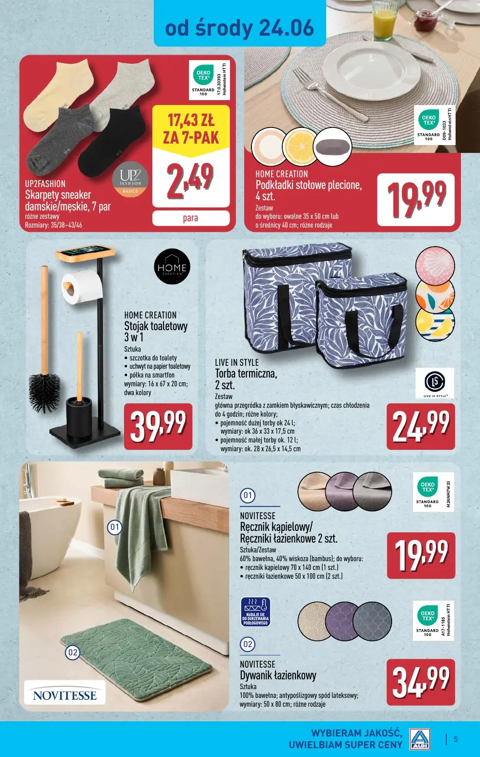 gazetka promocyjna ALDI Odzież z modalem i inne - Strona 5