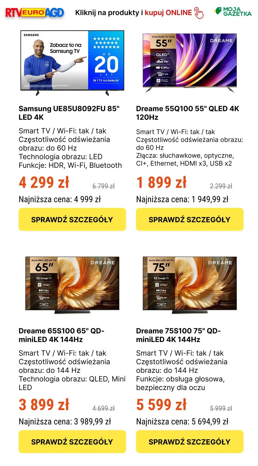 gazetka promocyjna RTV EURO AGD Mistrzowska wyprzedaż w RTV EURO AGD - najlepsze promocje - Strona 4